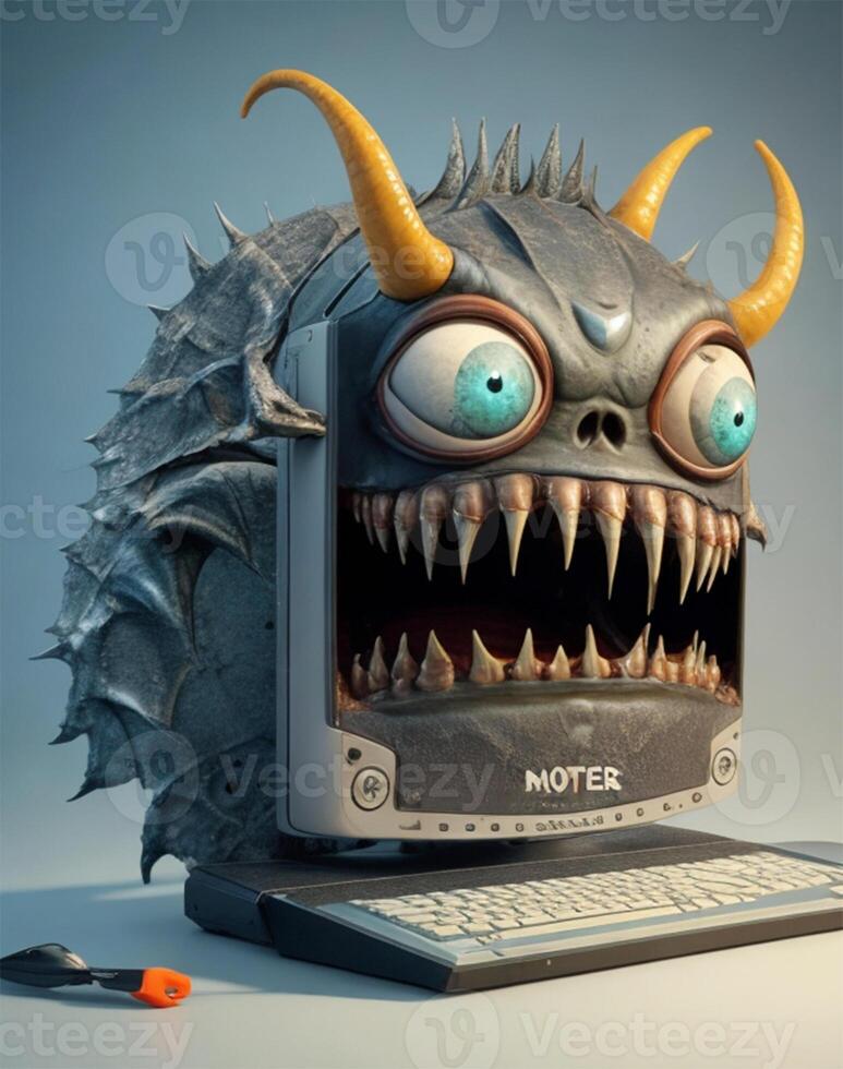 Monster computer image 27997841 Stock Photo at Vecteezy