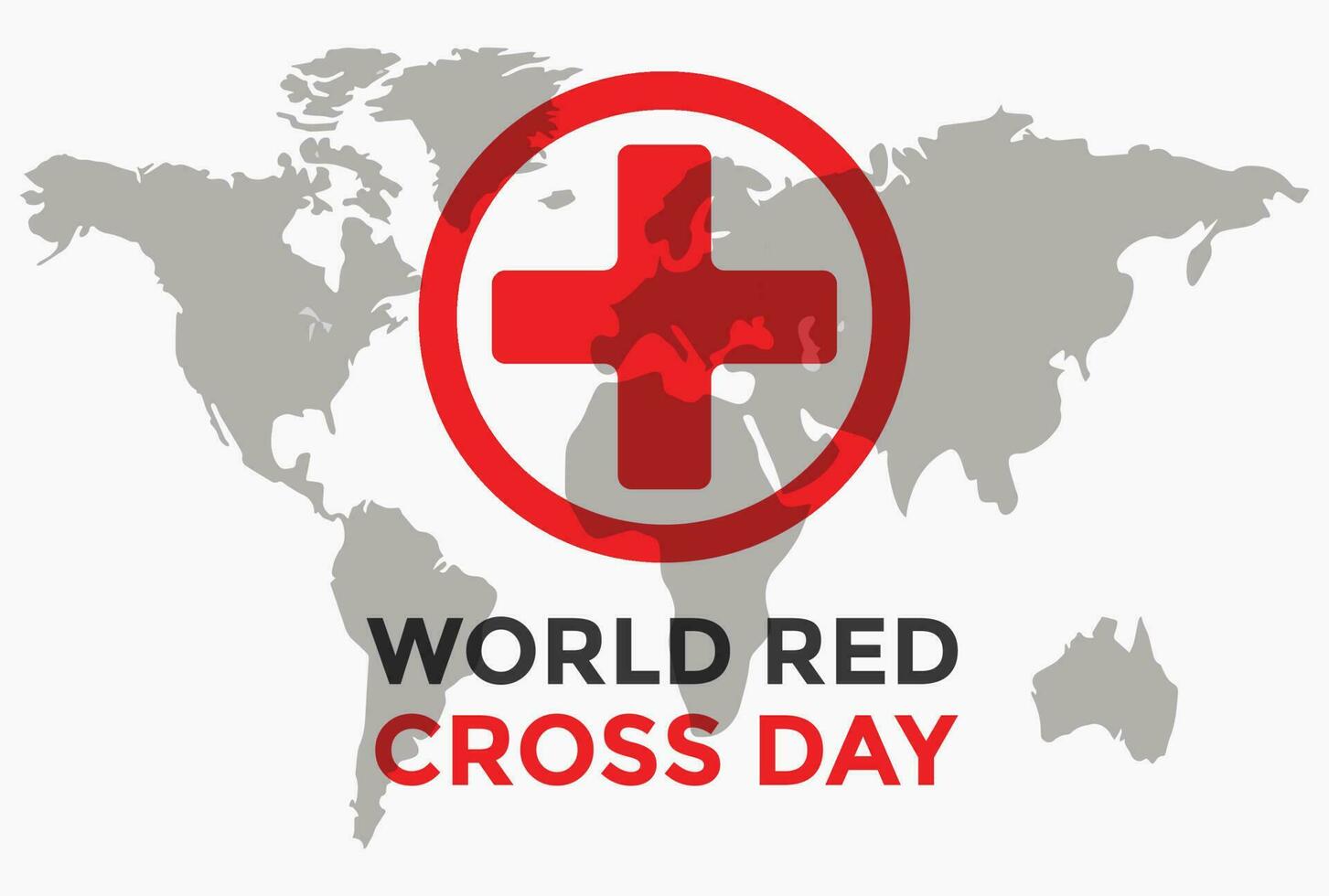 Red Cross Day vector