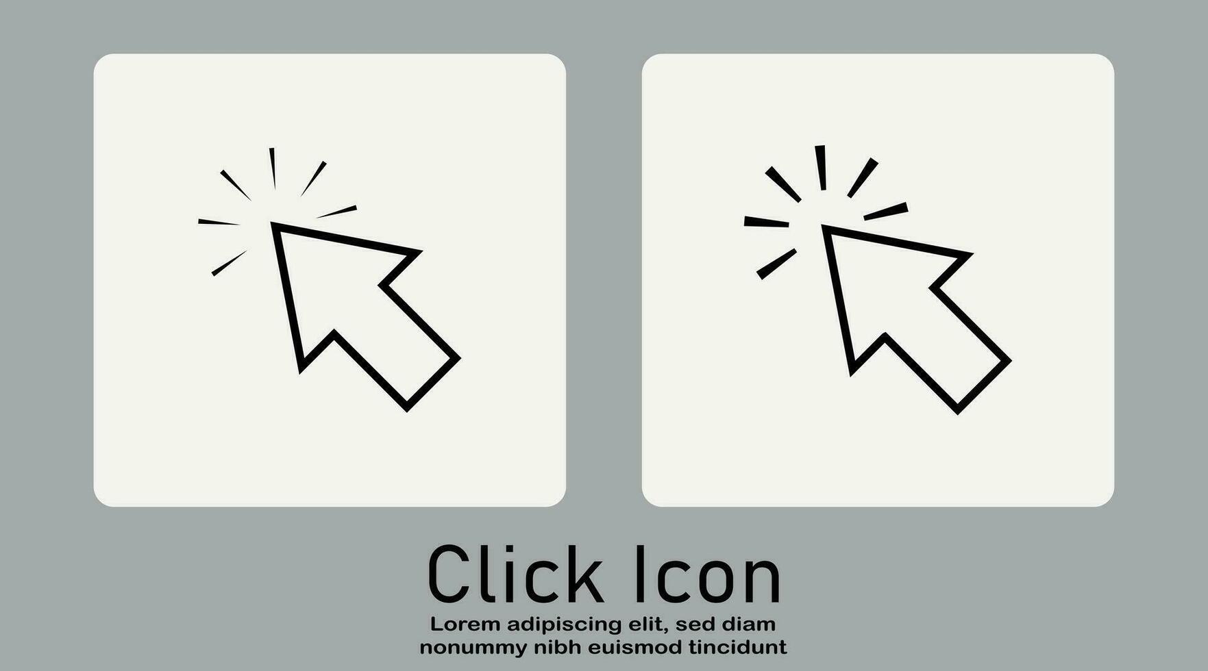 computadora cursor hacer clic, flecha señalando hacer clic enlace botón vector aislado en un blanco antecedentes.