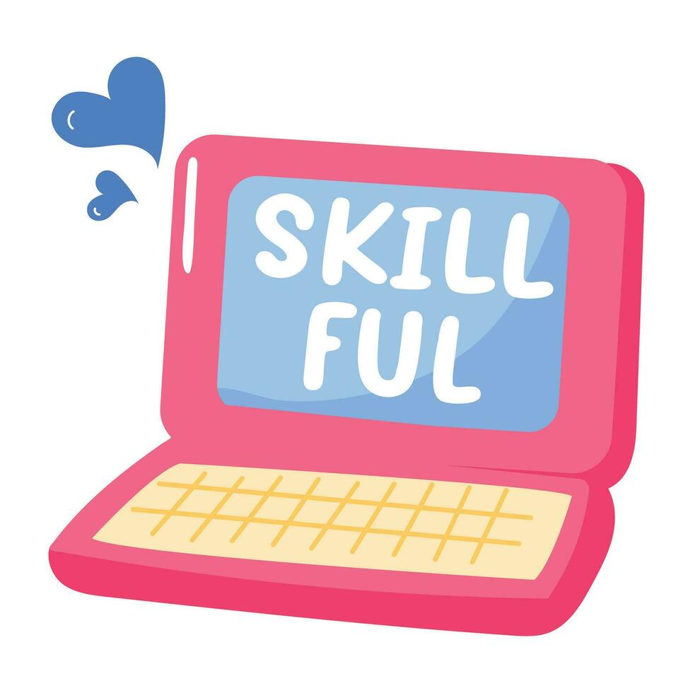 Trendy Laptop Concepts vector