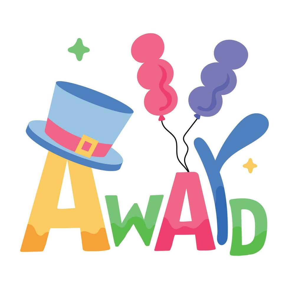 Trendy Award Concepts vector