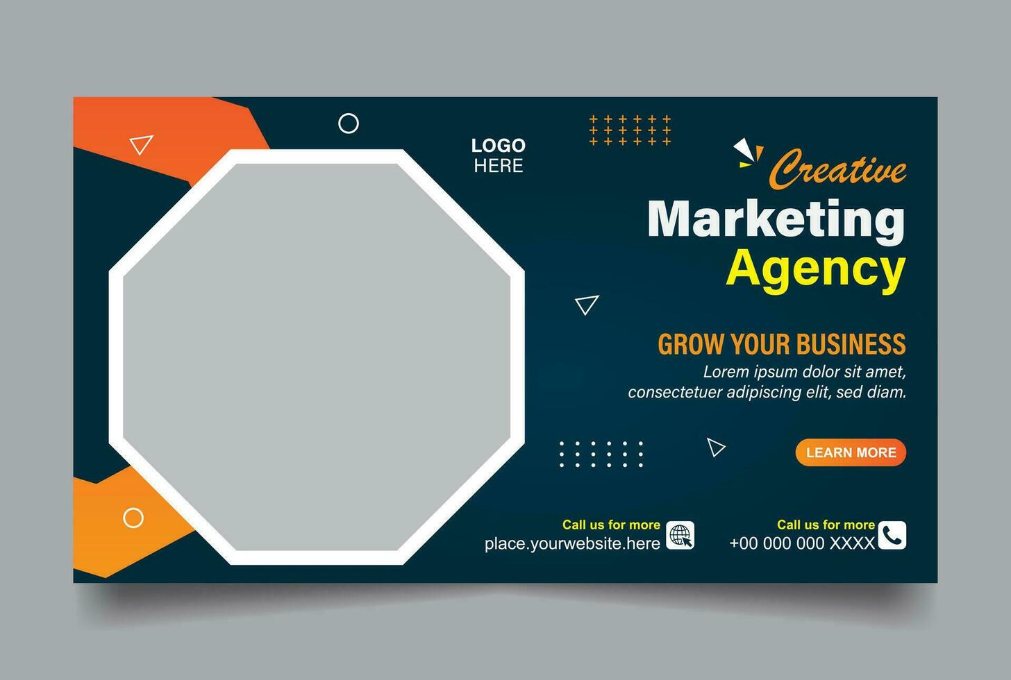Business and marketing social media post and web banner vector