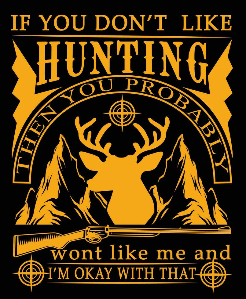 hunting t shirt design vector