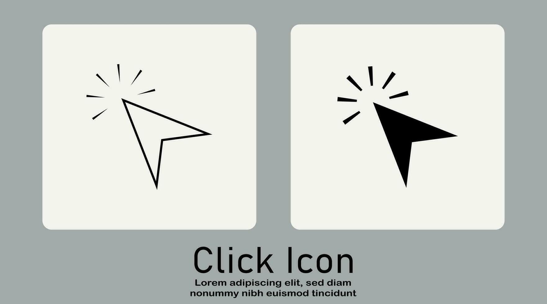 computadora cursor hacer clic, flecha señalando hacer clic enlace botón vector aislado en un blanco antecedentes.