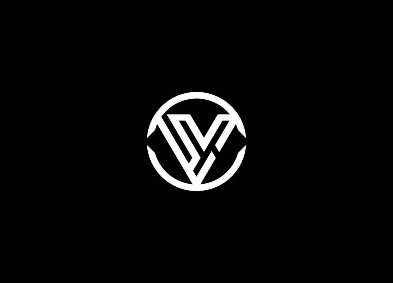 Abstract letter LV circle geometric design symbol logo vector. LV logo vector. LV circle vector. Initial LV letter Logo design vector template. Abstract letter LV logo design