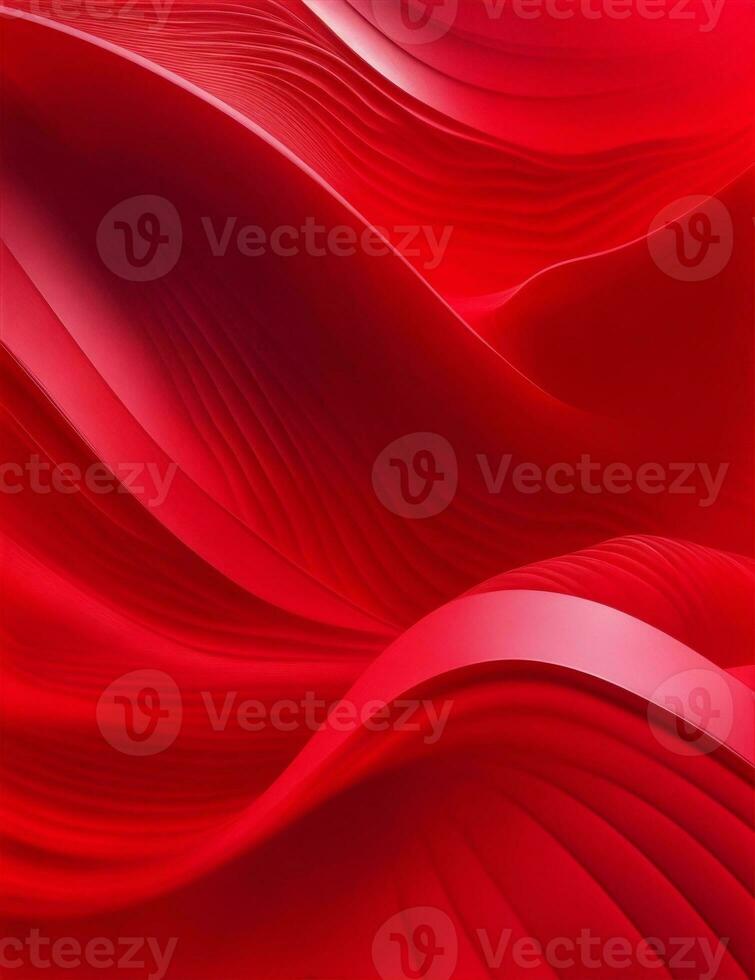 abstract red wave background illustration photo