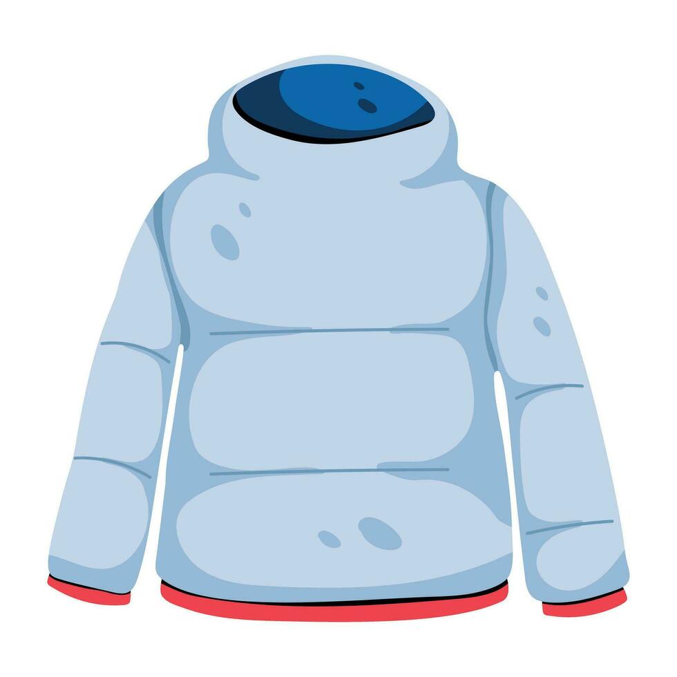 Trendy Puffer Jacket vector