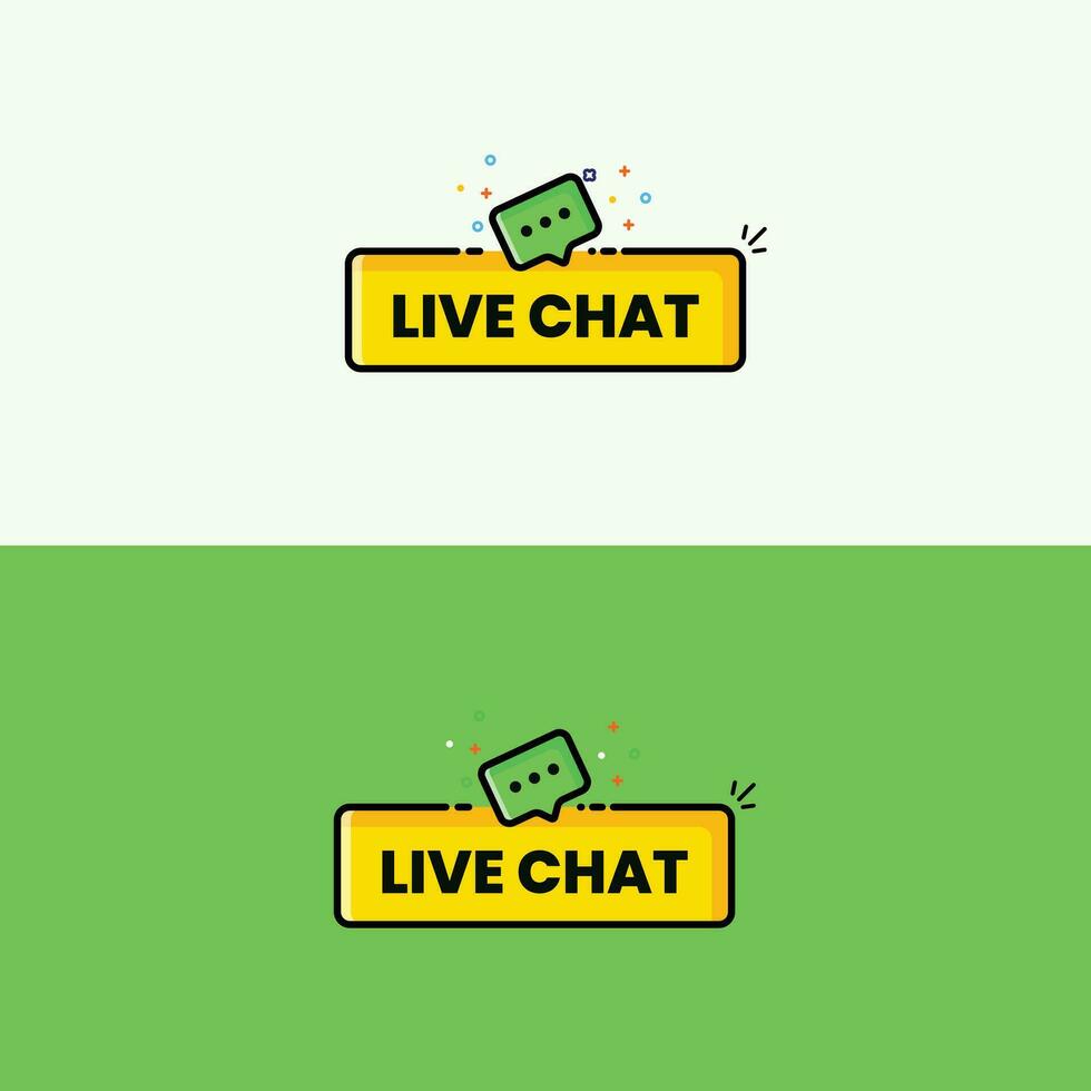 Engage Live Chat Vibrant Illustration vector