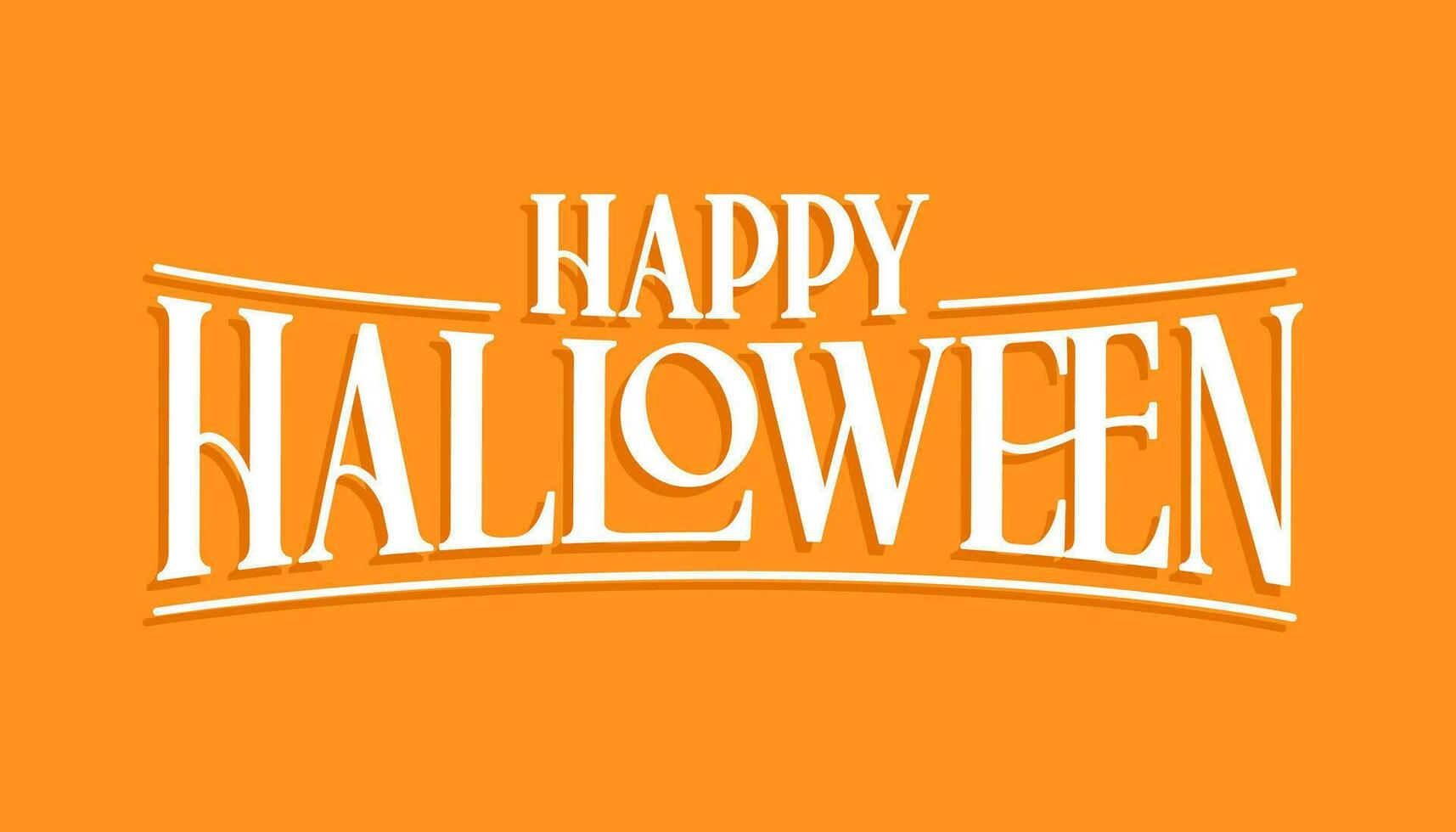Happy Halloween, cool modern lettering design. Invitation for halloween party or event. vector