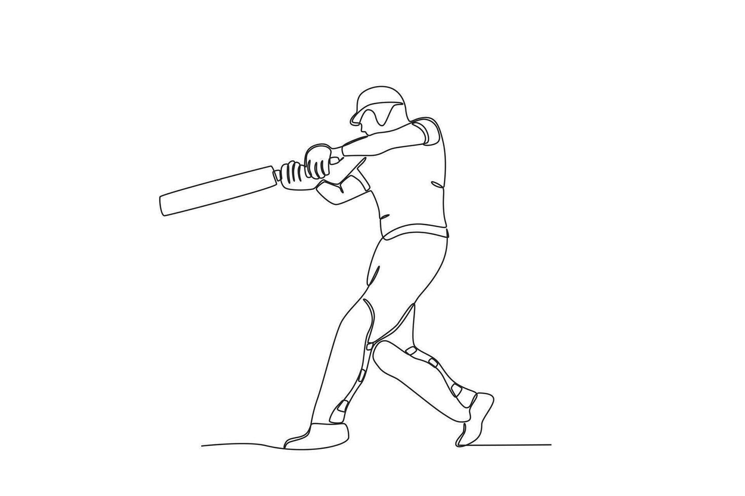 A man hit the ball with passion vector