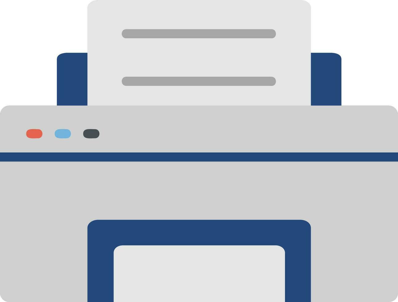 icono de línea de impresora vector