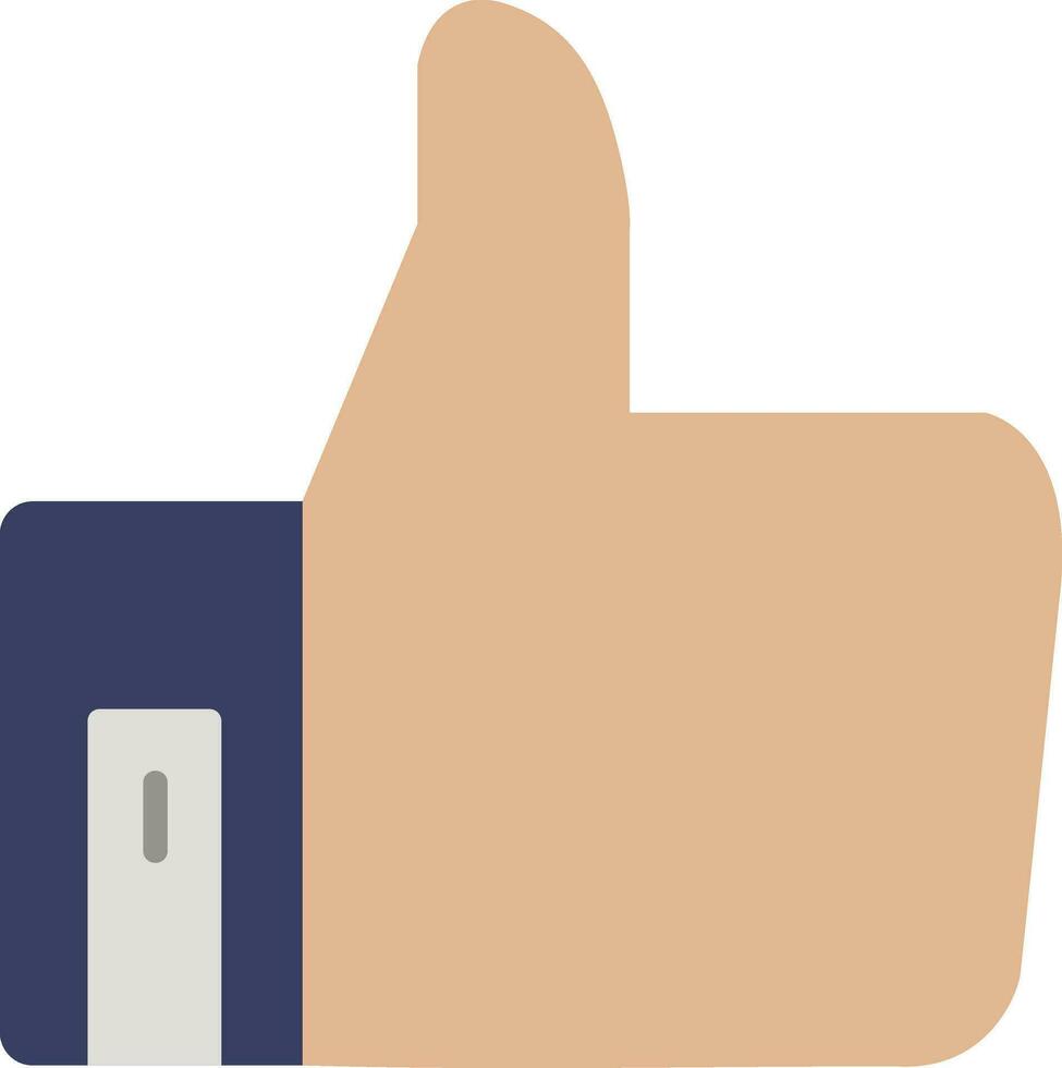 Thumb Up Flat Icon vector