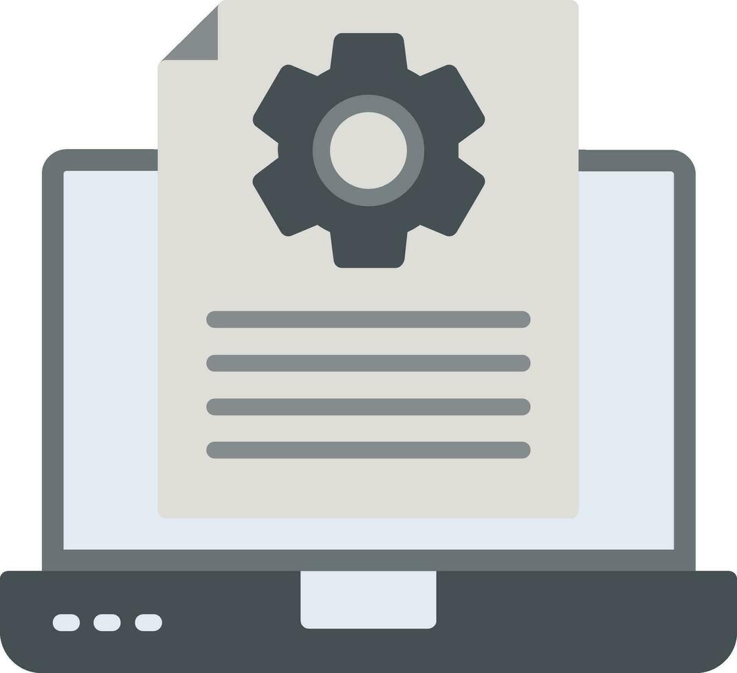 Content Management Flat Icon vector