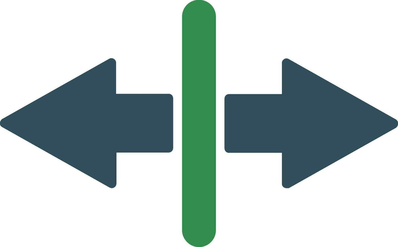 Separation line icon vector