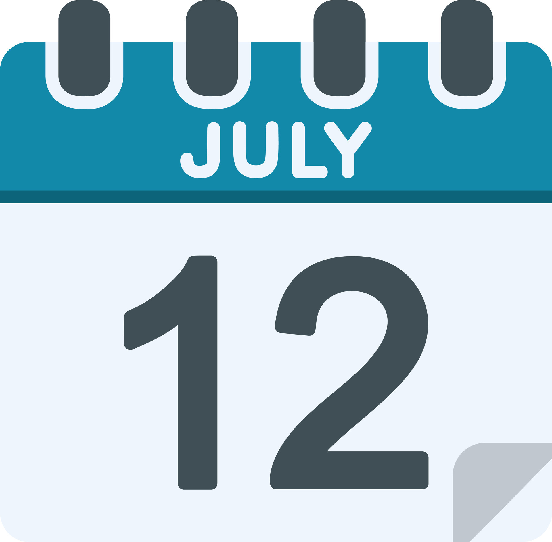 12 July Line Icon 28000708 Vector Art at Vecteezy