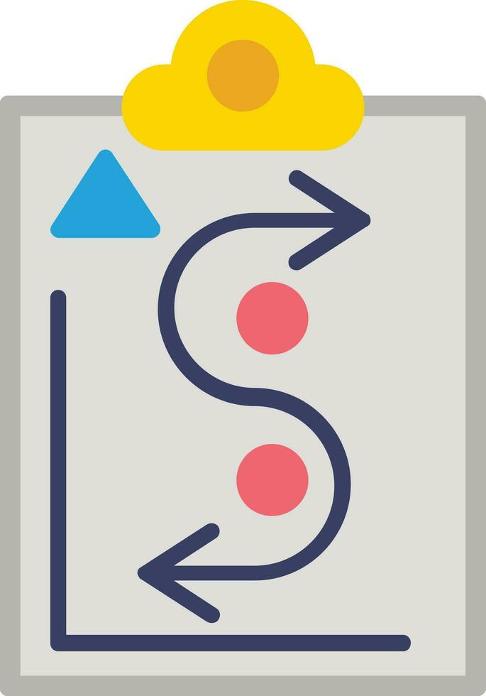 Strategic Plan Flat Icon vector