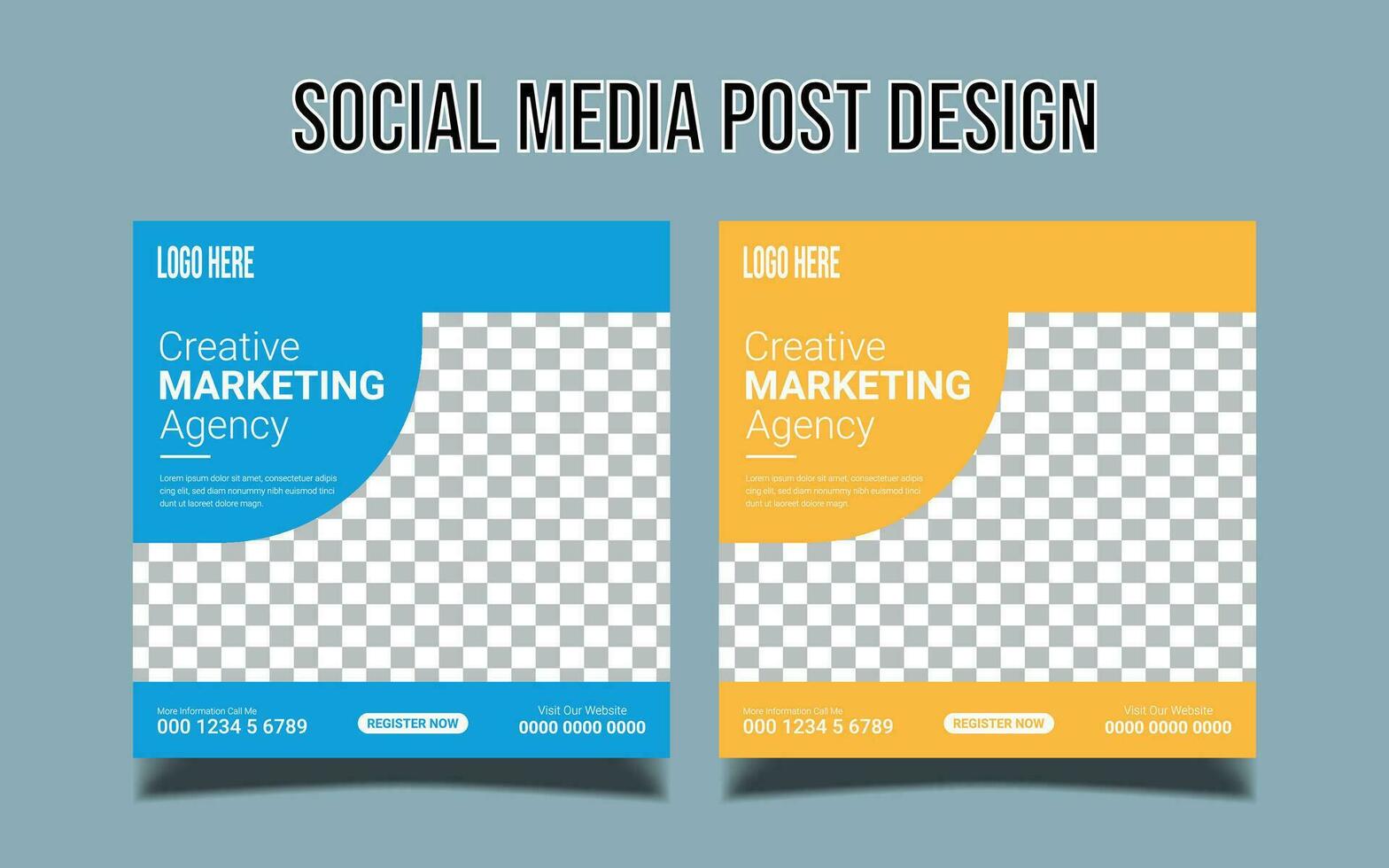 Digital Marketing Social Media Post banner Template, social media post banner design template. business marketing post. Digital marketing agency post banner, Digital marketing expert banner. vector