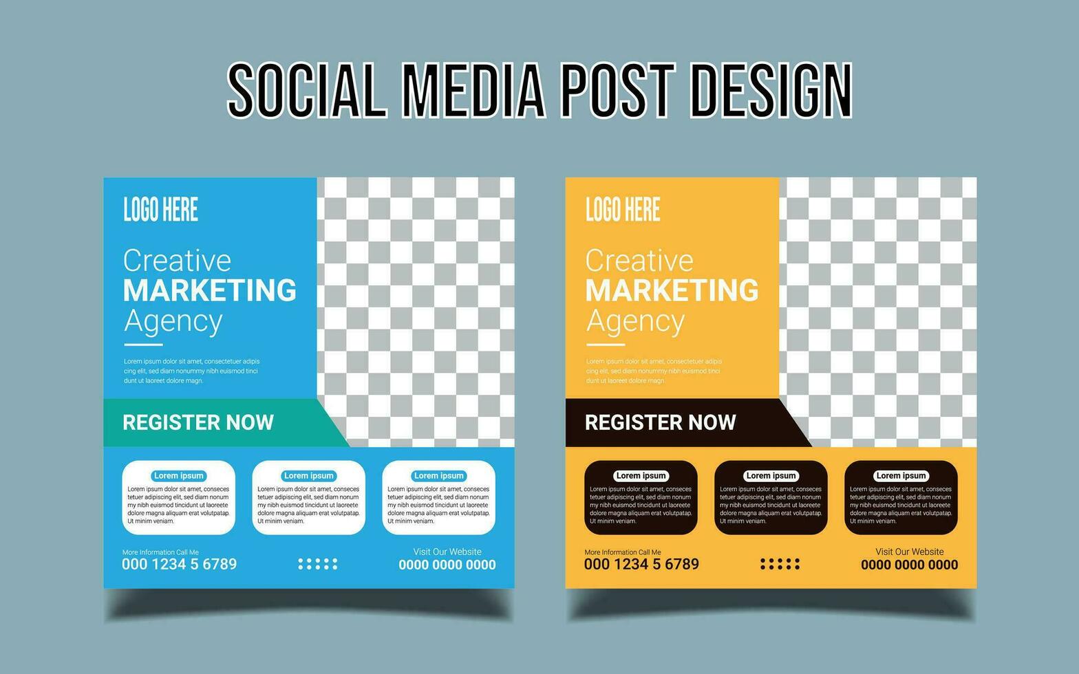 Digital Marketing Social Media Post banner Template, social media post banner design template. business marketing post. Digital marketing agency post banner, Digital marketing expert banner. vector