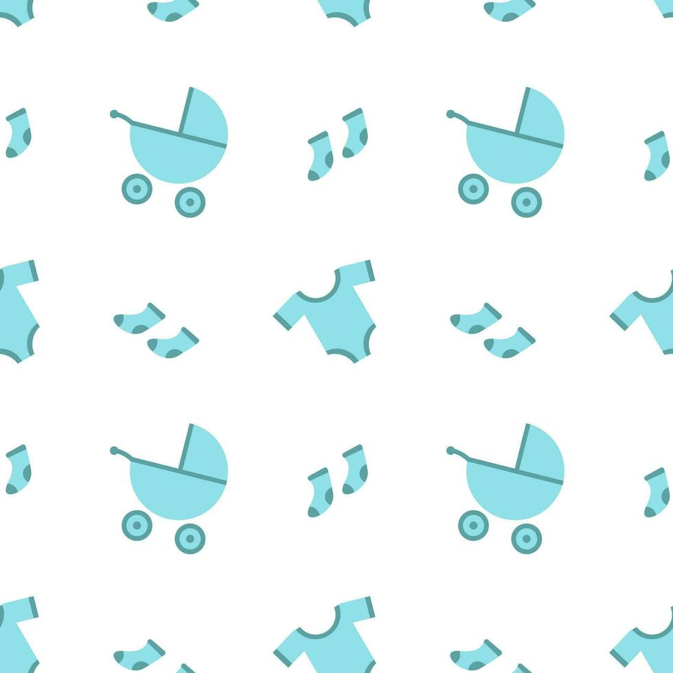 Hello baby, boy, seamless pattern, vector. vector