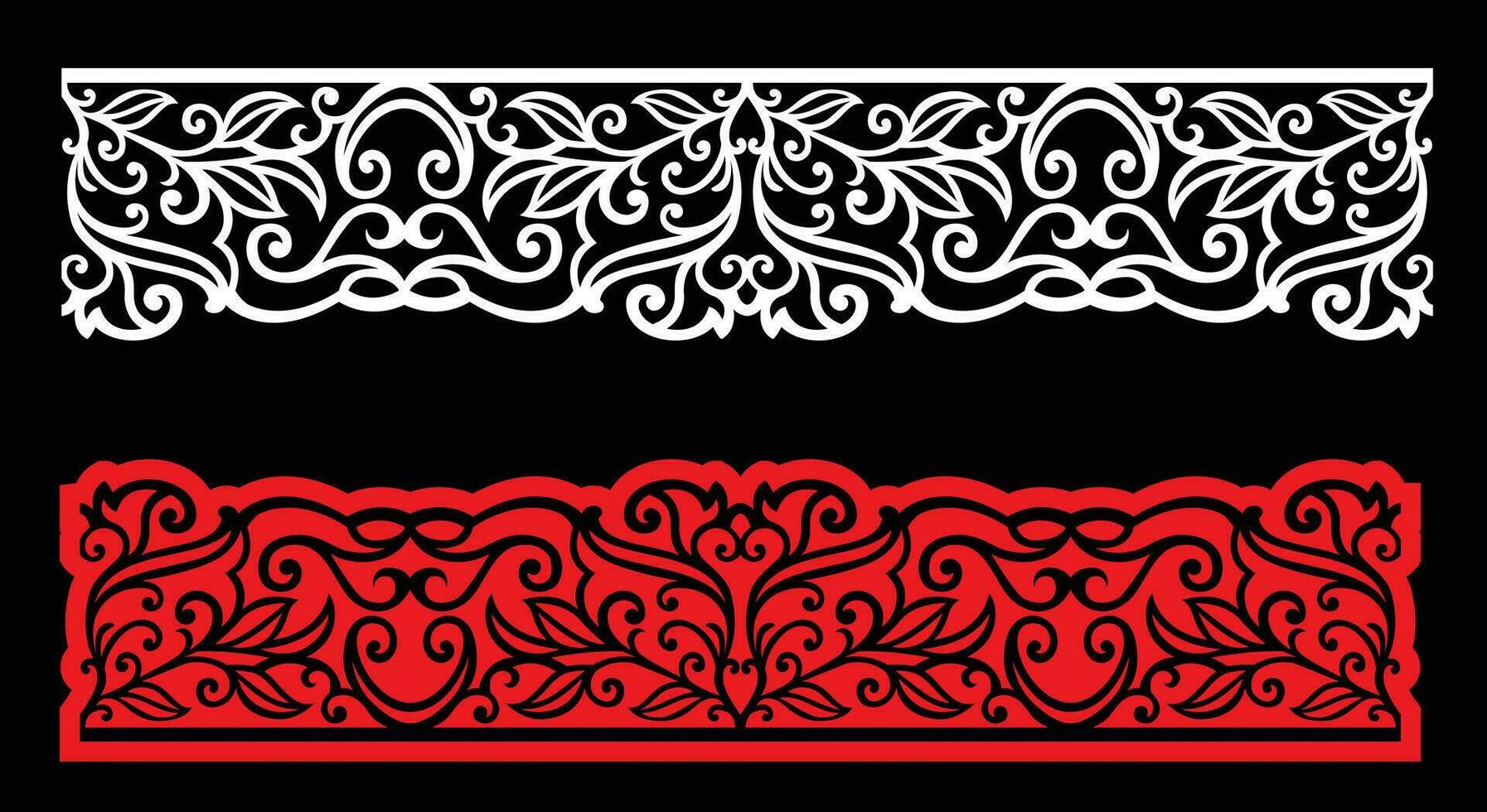 Decorative wall panels set Jali design CNC pattern,laser cutting pattern,router CNCcutting. vector