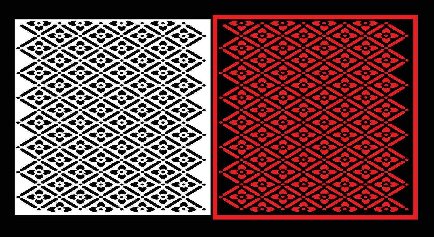 Decorative wall panels set Jali design CNC pattern,laser cutting pattern,router CNCcutting. vector
