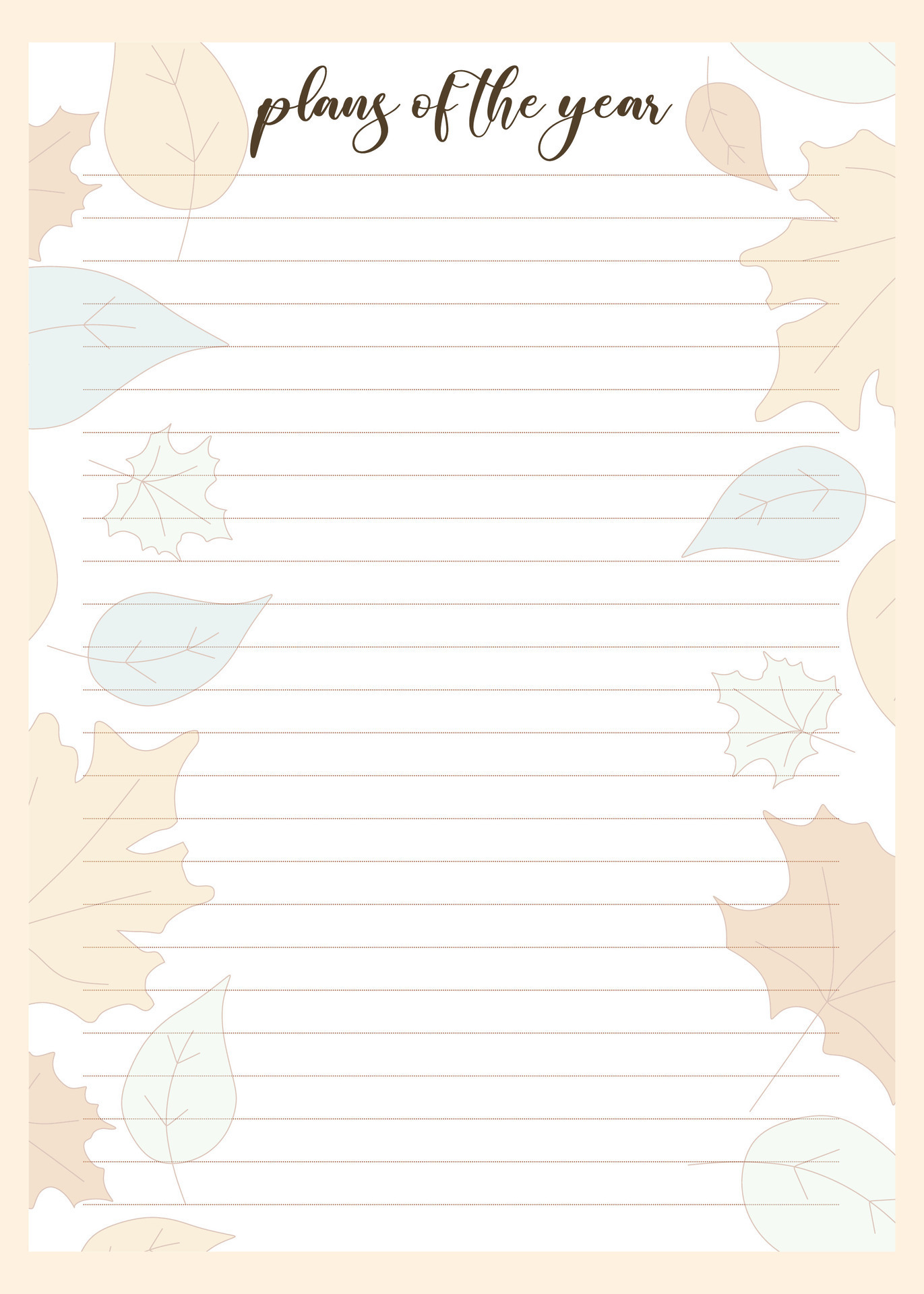 Planer page template. Floral vector background for Notebook, Schedule