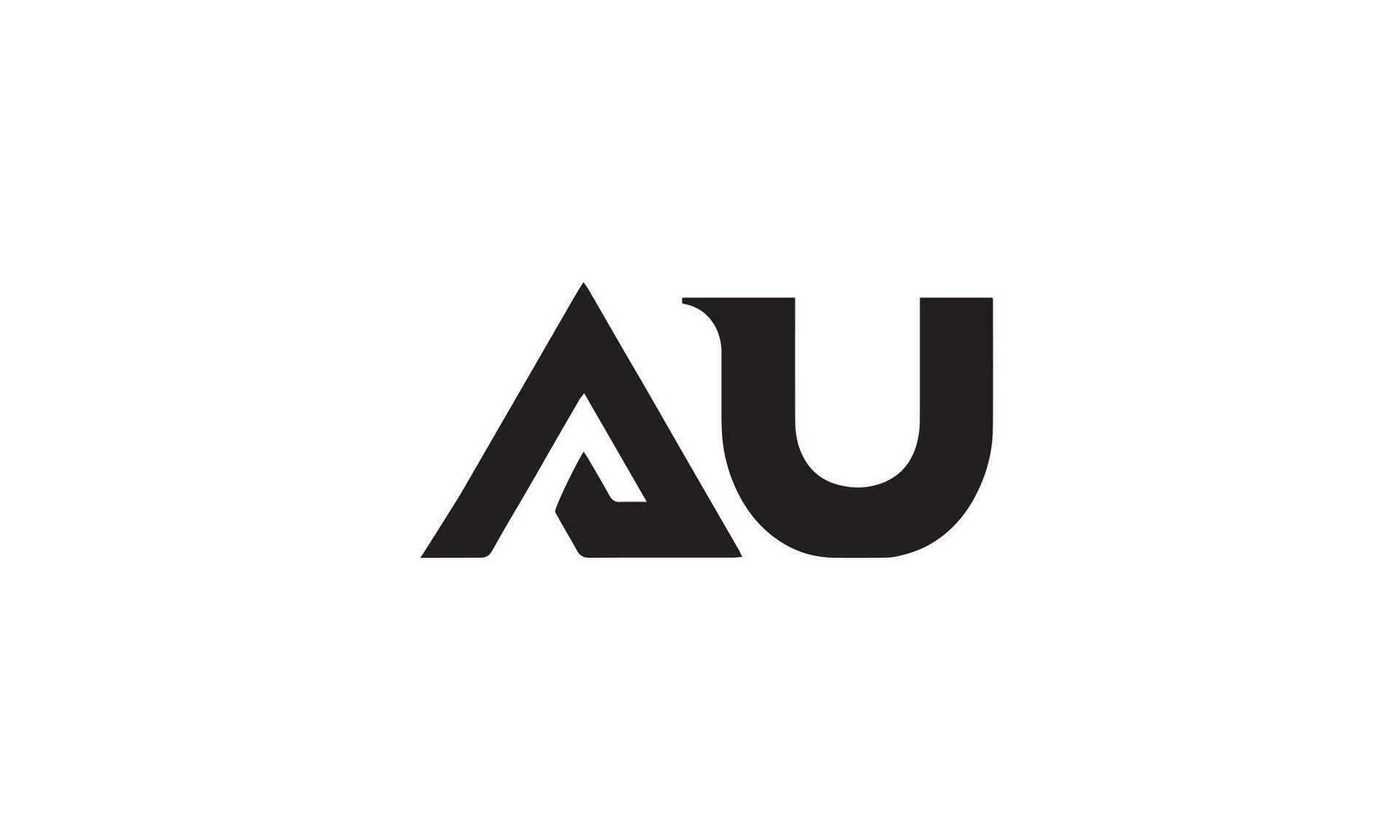 Alphabet letters Initials Monogram logo UA,UA vector