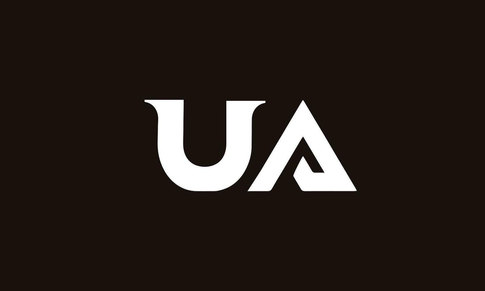 alfabeto letras iniciales monograma logo ua, ua vector