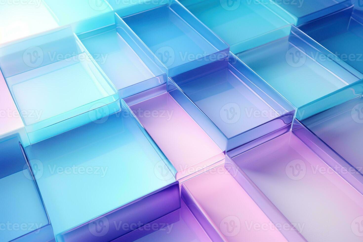 Gradient frosted glass effect virtual background AI Generated photo
