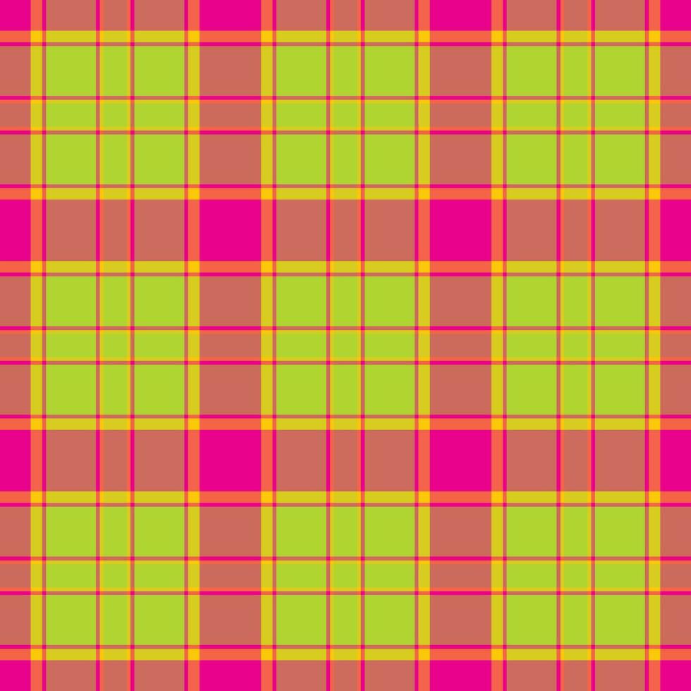 Plaid seamless pattern. Vector background of textile ornament. Flat fabric design.