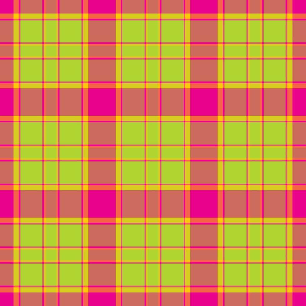 Plaid seamless pattern. Vector background of textile ornament. Flat fabric design.