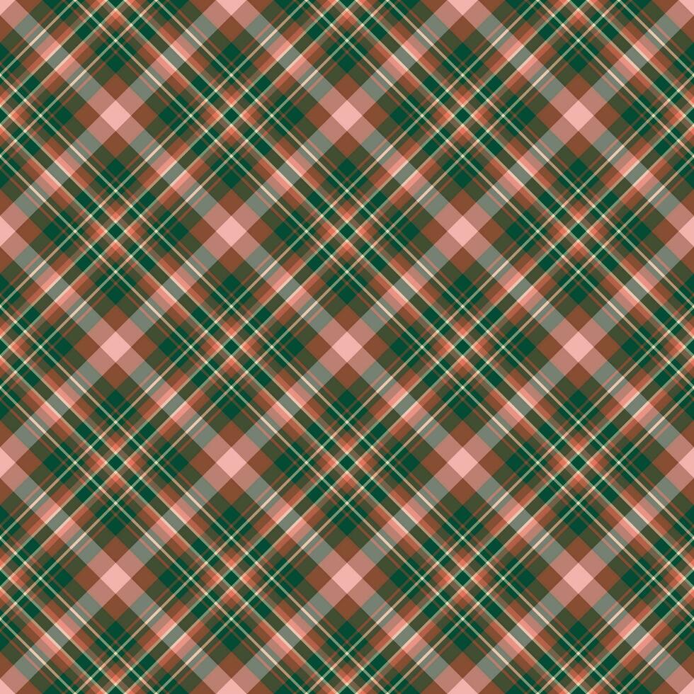 Plaid seamless pattern. Vector background of textile ornament. Flat fabric design.