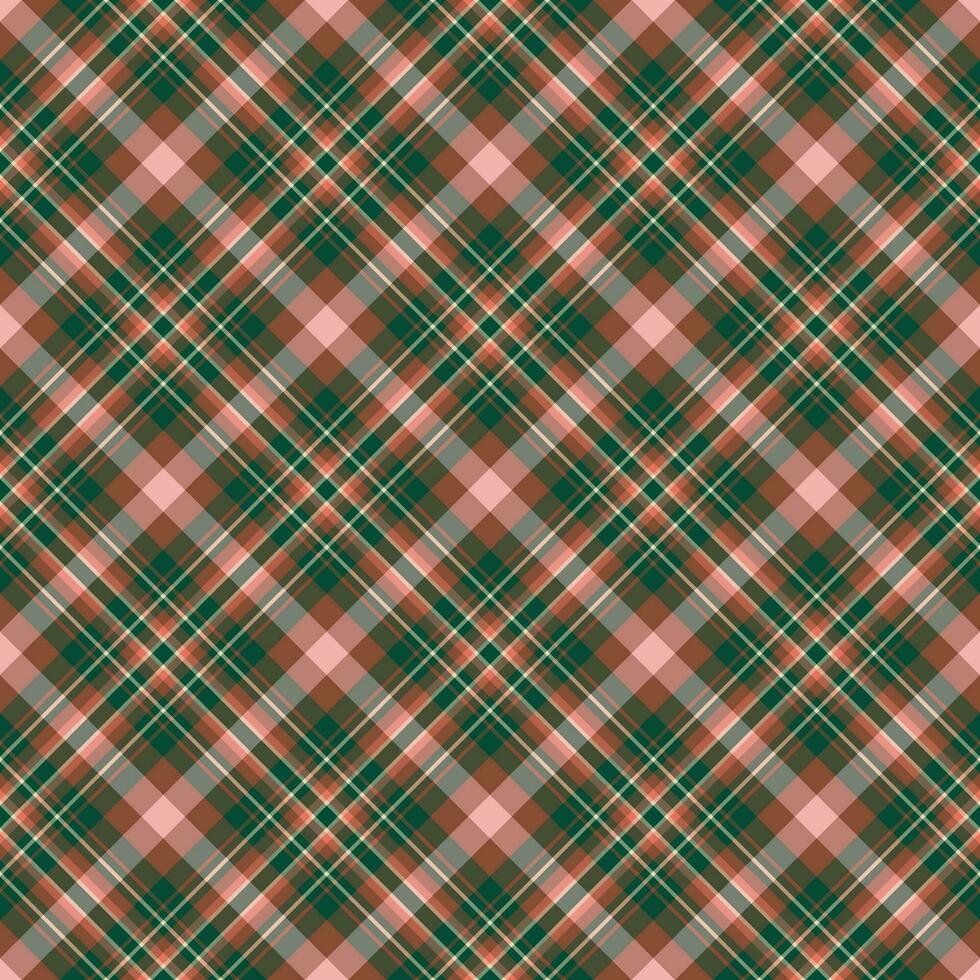 Plaid seamless pattern. Vector background of textile ornament. Flat fabric design.