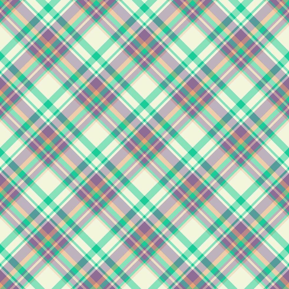 Plaid seamless pattern. Vector background of textile ornament. Flat fabric design.