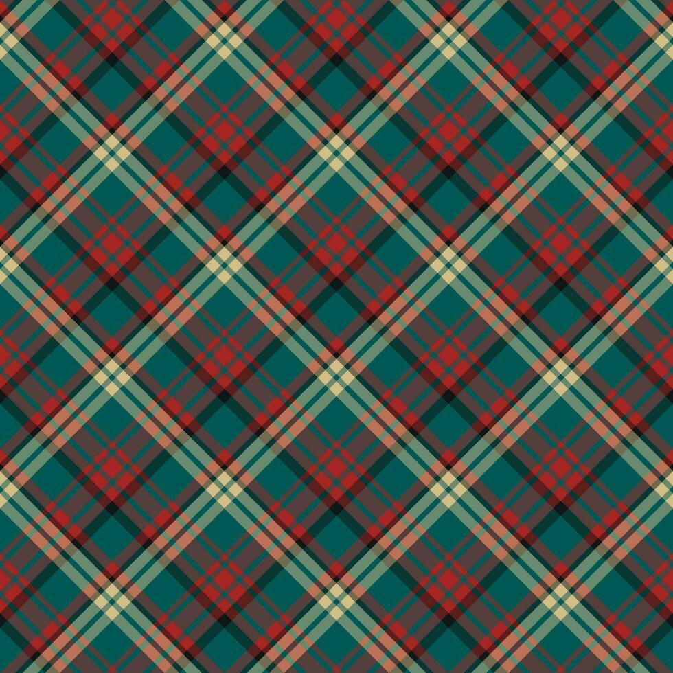 Plaid seamless pattern. Vector background of textile ornament. Flat fabric design.