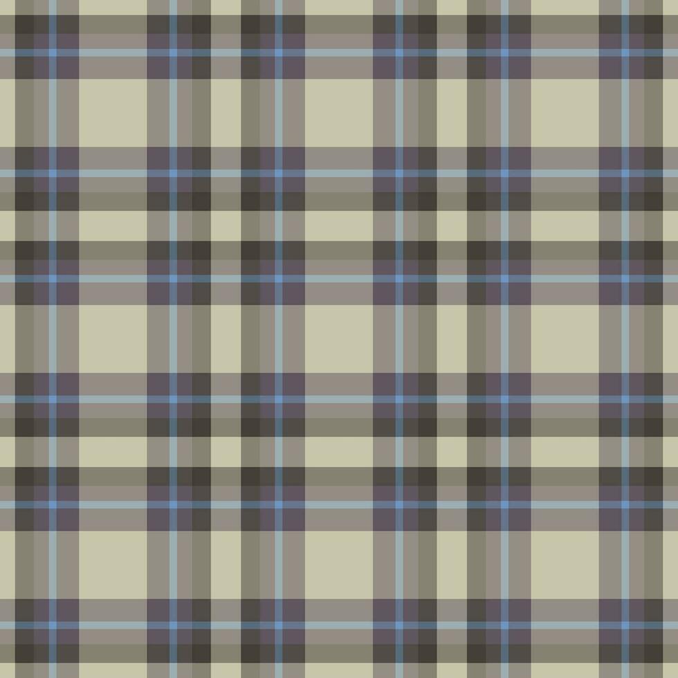 Plaid seamless pattern. Vector background of textile ornament. Flat fabric design.
