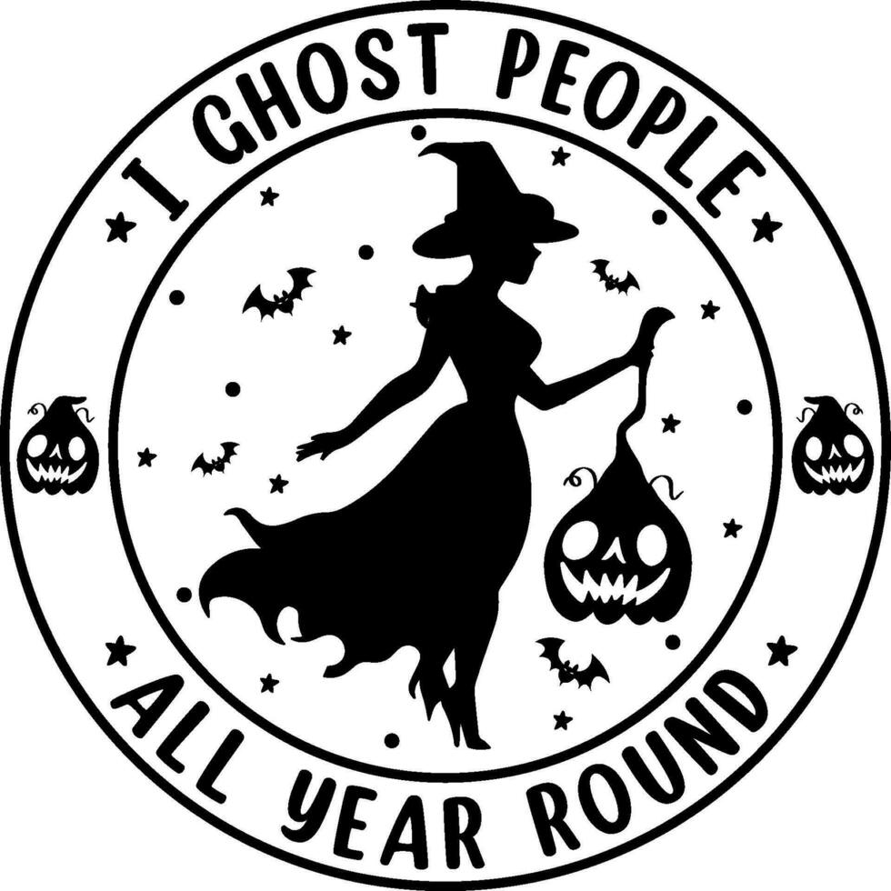 funny halloween tshirt quotes design happy halloween vector, pumpkin, witch, spooky, ghost, Silhouette vector
