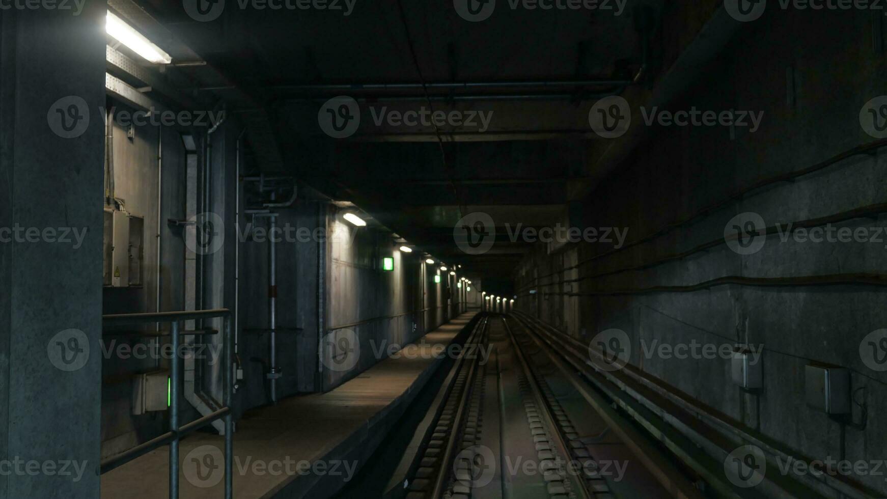 View on subway rails photo
