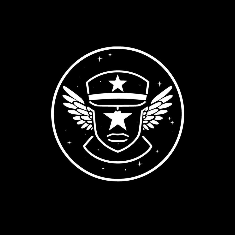 Military, Minimalist and Simple Silhouette - Vector illustration