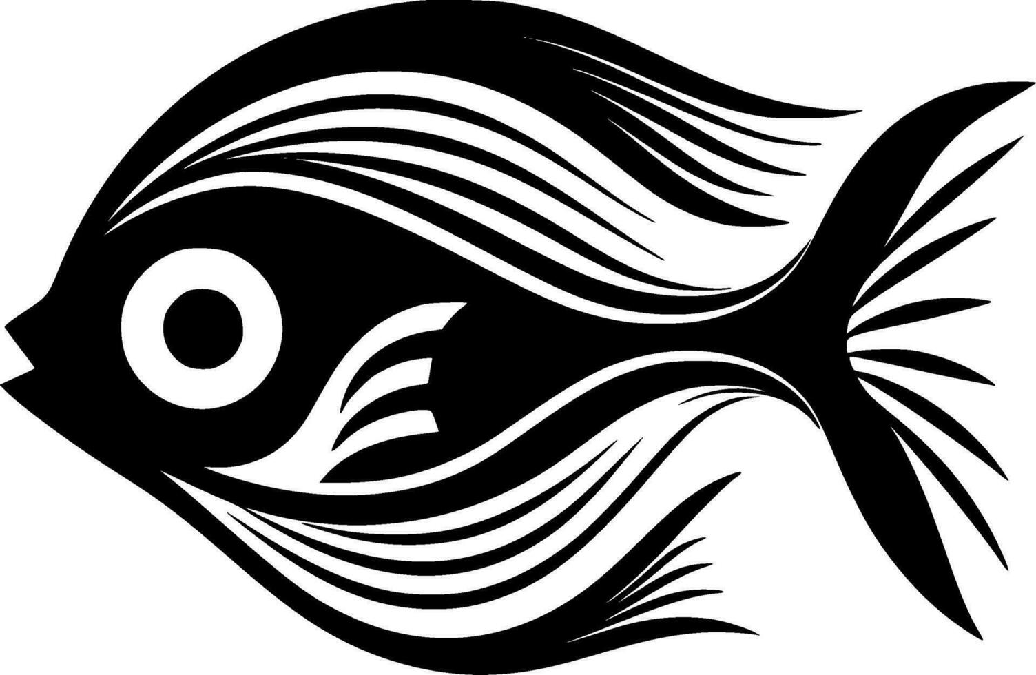 Fish - High Quality Vector Logo - Vector illustration ideal for T-shirt graphic