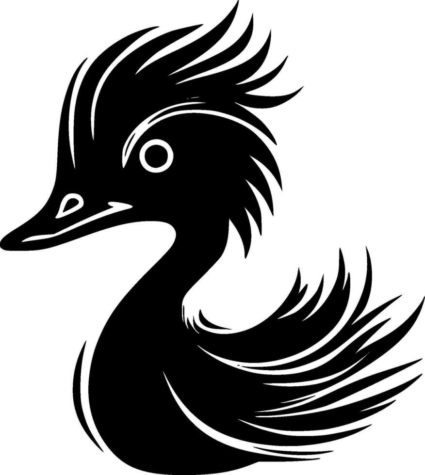 Duck, Minimalist and Simple Silhouette - Vector illustration