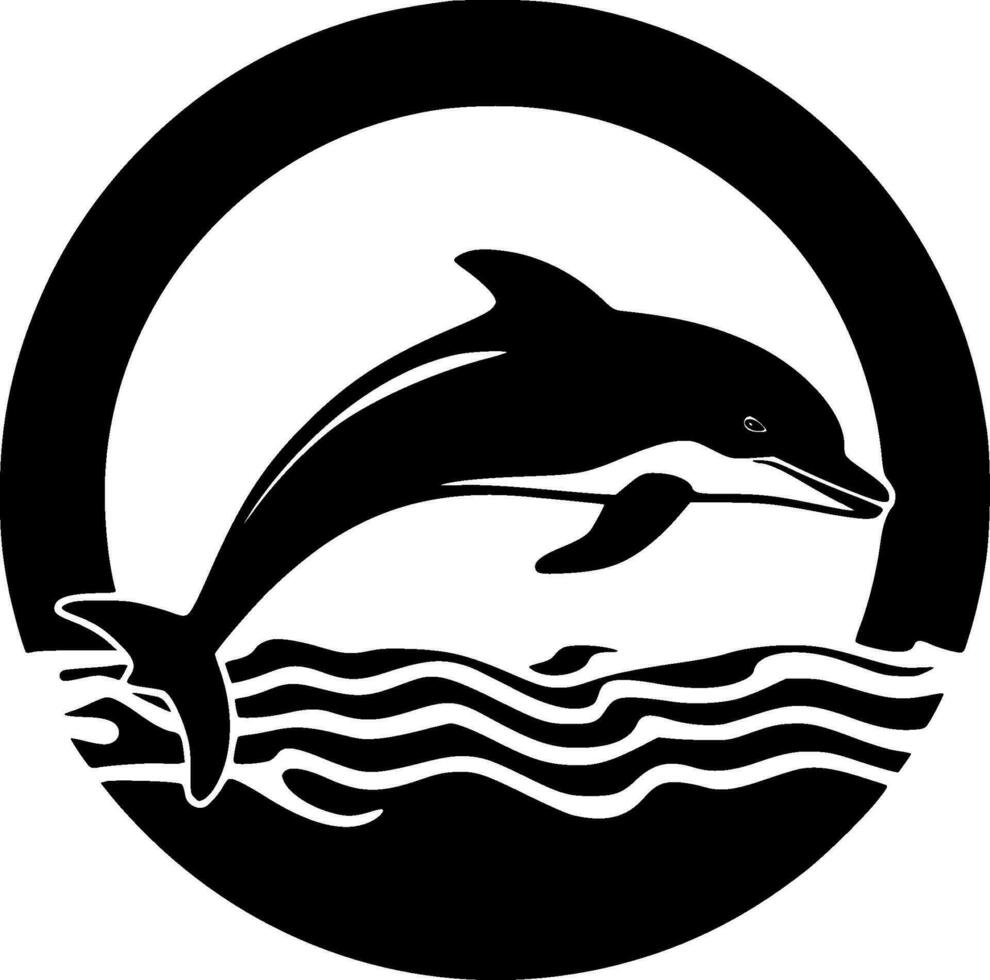 Dolphin - High Quality Vector Logo - Vector illustration ideal for T-shirt graphic