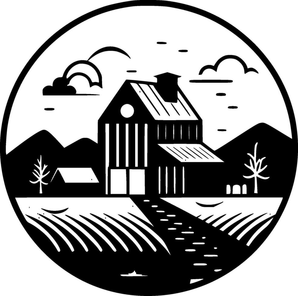 Farm - High Quality Vector Logo - Vector illustration ideal for T-shirt graphic