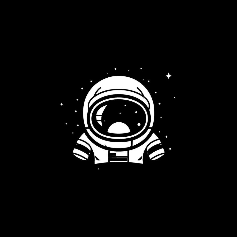Astronaut - Minimalist and Flat Logo - Vector illustration