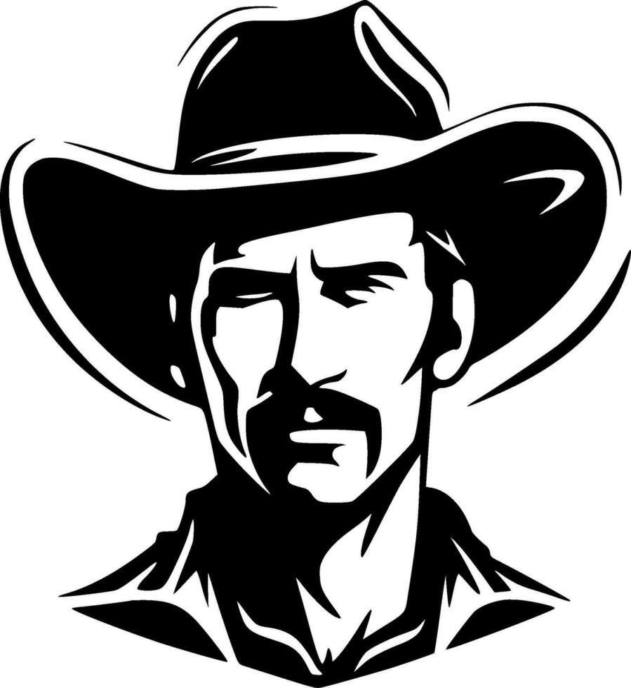 Western, Minimalist and Simple Silhouette - Vector illustration