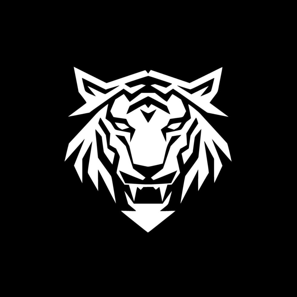 Tiger - Minimalist and Flat Logo - Vector illustration