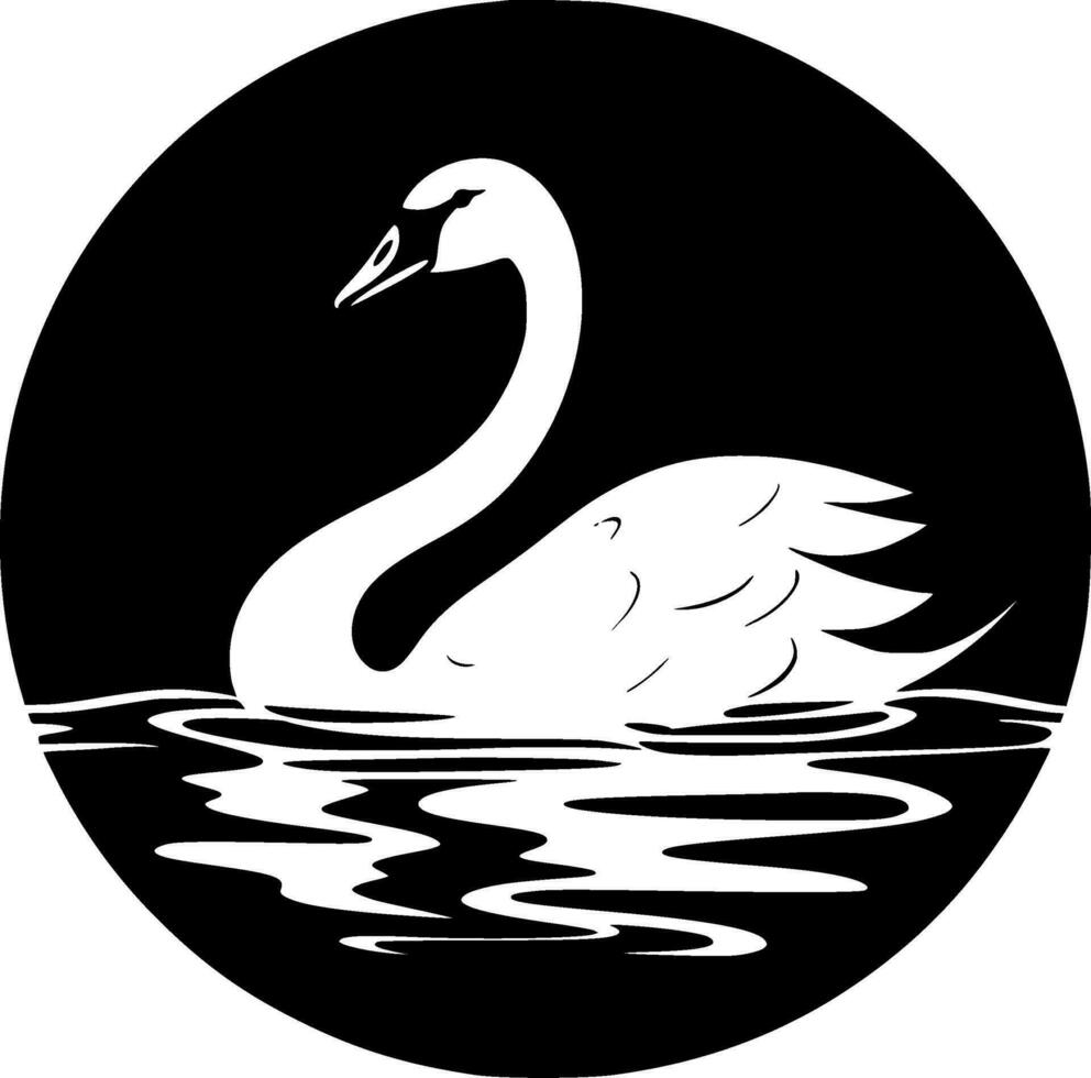 Swan - High Quality Vector Logo - Vector illustration ideal for T-shirt graphic