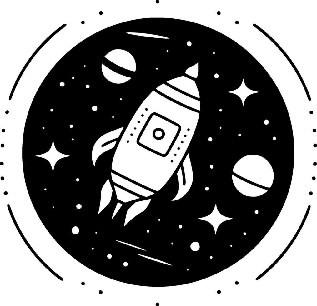 Space - High Quality Vector Logo - Vector illustration ideal for T-shirt graphic