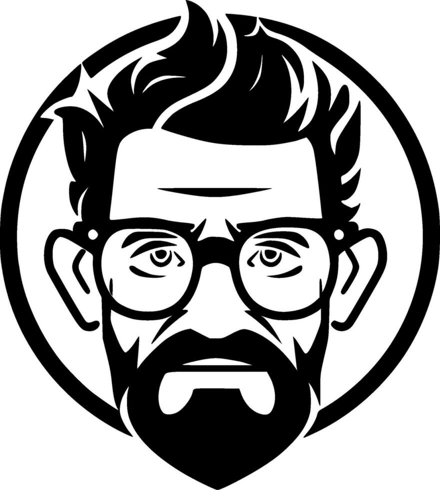 profesor - minimalista y plano logo - vector ilustración