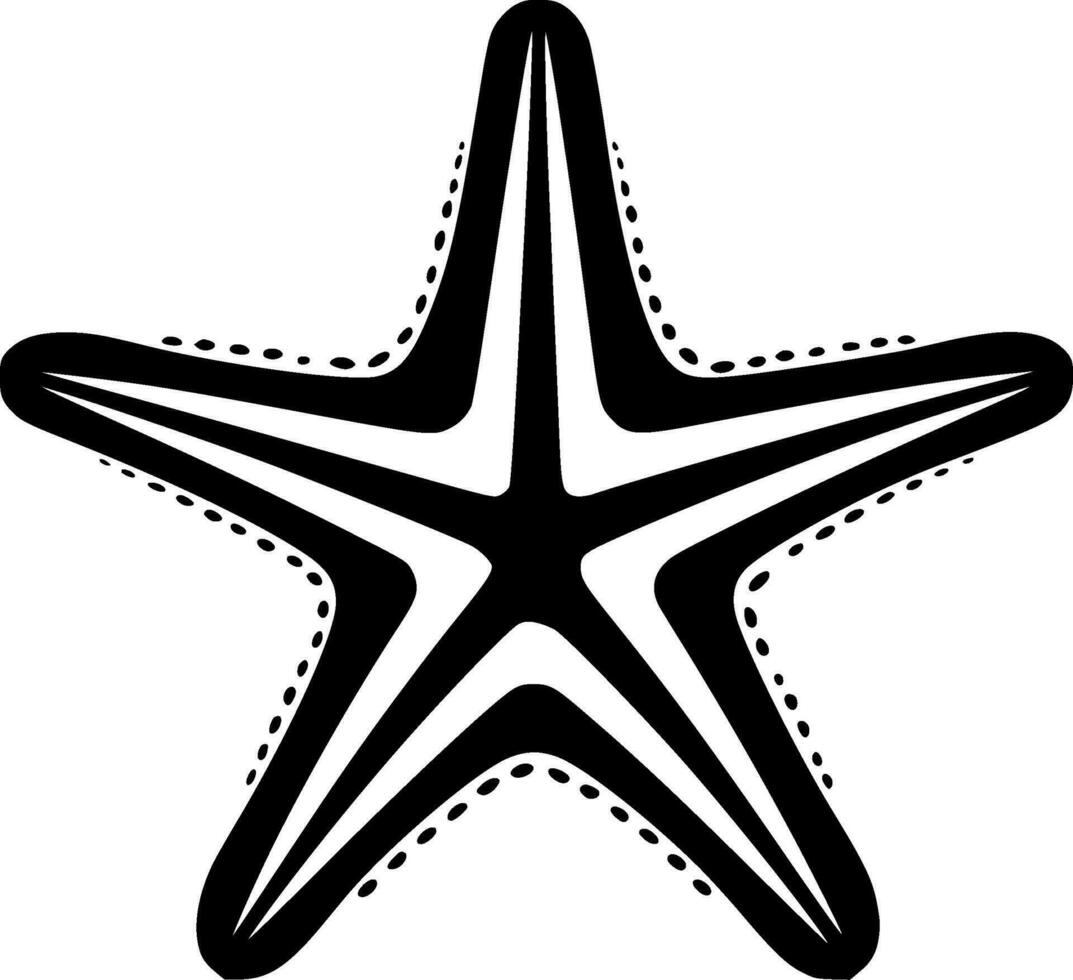 Starfish - High Quality Vector Logo - Vector illustration ideal for T-shirt graphic